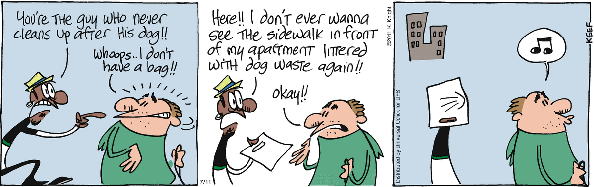 The Knight Life Comic Strip for July 11, 2011 