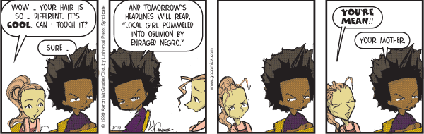 The Boondocks Comic Strip for September 19, 2006 