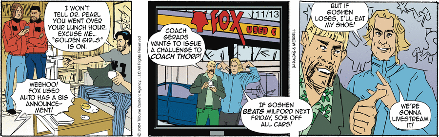 Gil Thorp Comic Strip for November 13, 2024 