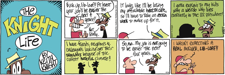 The Knight Life Comic Strip for April 16, 2017 