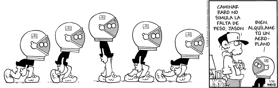 FoxTrot en Español Comic Strip for January 16, 2025 