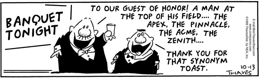 Frank and Ernest Comic Strip for October 13, 1999 