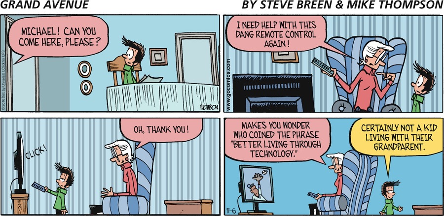Grand Avenue Comic Strip for November 06, 2016 