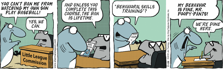 Sherman's Lagoon Comic Strip for November 26, 2019 