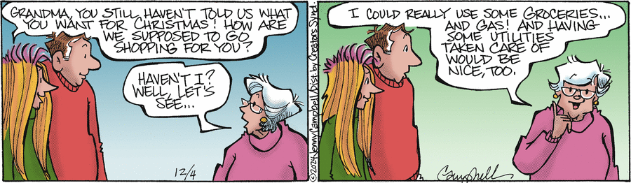 Flo and Friends Comic Strip for December 04, 2024 