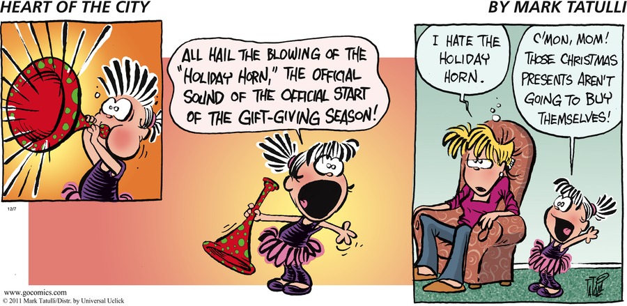 Heart of the City Comic Strip for December 07, 2014 