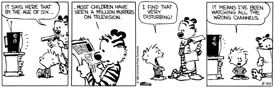 Calvin and Hobbes Comic Strip for May 20, 1991 