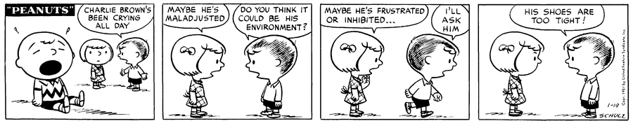 Peanuts Comic Strip for January 19, 1951 
