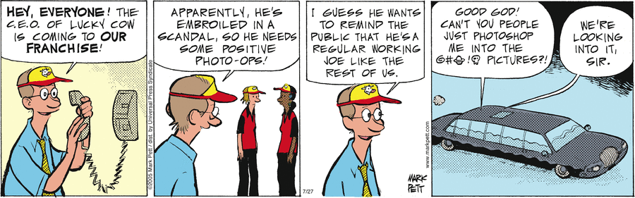 Lucky Cow Comic Strip for July 27, 2005 