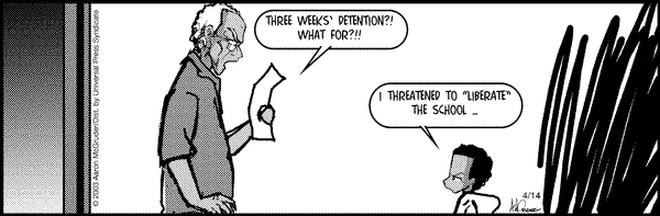 The Boondocks Comic Strip for November 15, 2010 