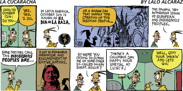 La Cucaracha Comic Strip for October 12, 2003 