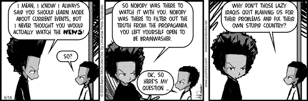 The Boondocks Comic Strip for December 16, 2010 