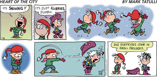 Heart of the City Comic Strip for January 16, 2011 