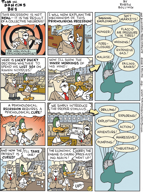 Tom the Dancing Bug Comic Strip for August 16, 2008 