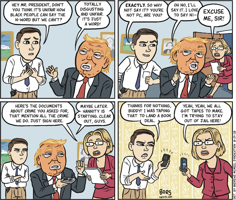 Matt Bors Comic Strip for August 14, 2018 