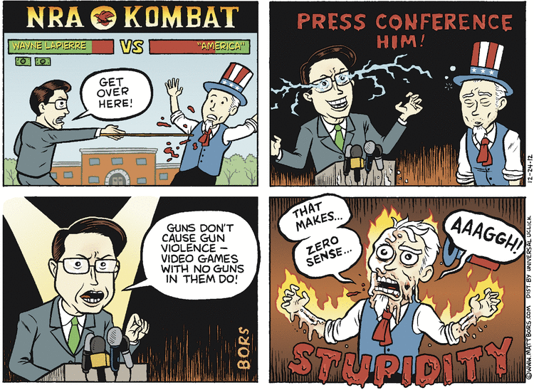 Matt Bors Comic Strip for December 24, 2012 