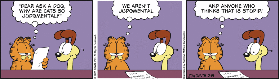 Garfield Comic Strip for February 19, 2025 