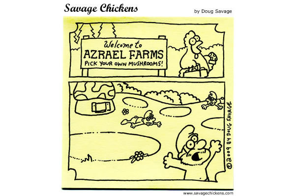 Savage Chickens Comic Strip for March 13, 2013 