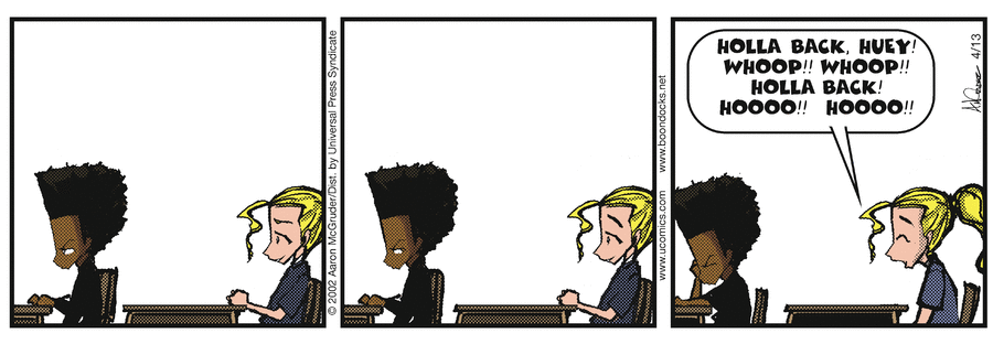 The Boondocks Comic Strip for April 13, 2004 