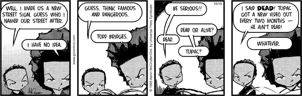 The Boondocks Comic Strip for May 19, 2014 