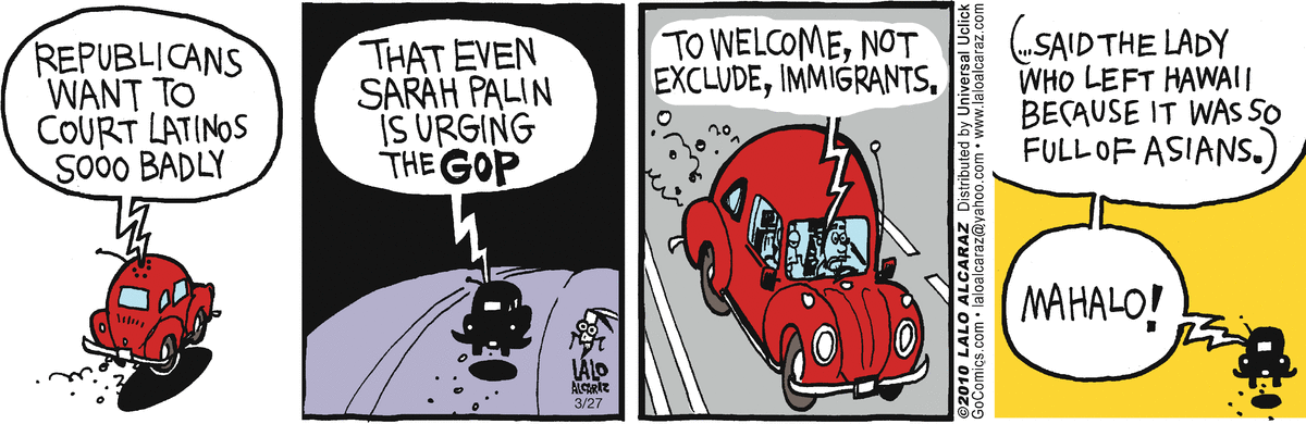 La Cucaracha Comic Strip for March 27, 2010 