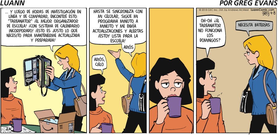 Luann en Español Comic Strip for December 01, 2024 