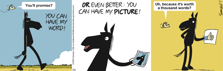 Dark Side of the Horse Comic Strip for February 08, 2025 