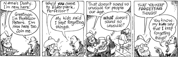 The Elderberries Comic Strip for December 18, 2004 