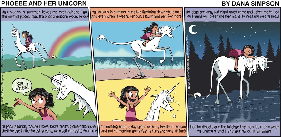 Phoebe and Her Unicorn Comic Strip for August 14, 2016 