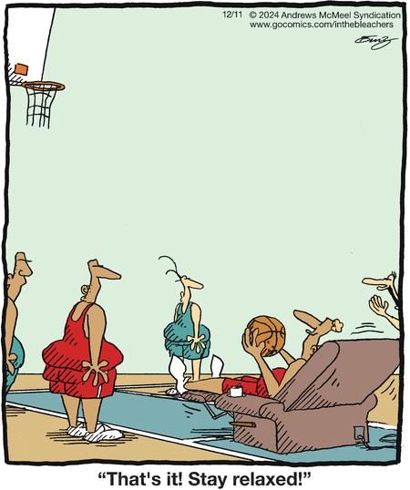 In the Bleachers Comic Strip for December 11, 2024 