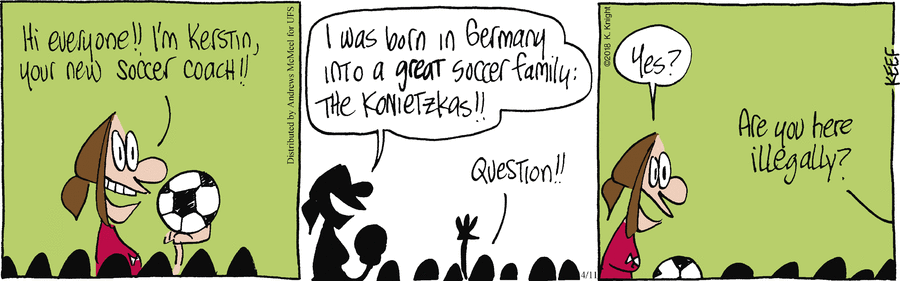 The Knight Life Comic Strip for April 11, 2018 