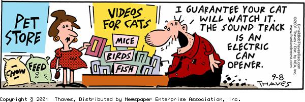 Frank and Ernest Comic Strip for September 08, 2001 