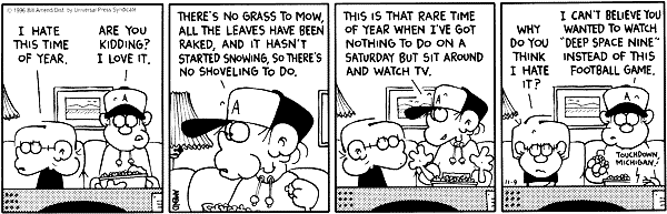 FoxTrot Comic Strip for November 09, 1996 