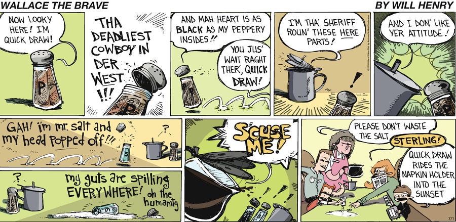 Wallace the Brave Comic Strip for July 01, 2018 