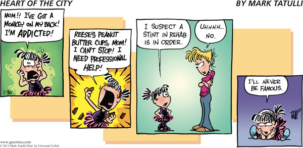 Heart of the City Comic Strip for January 30, 2011 