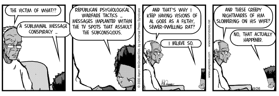 The Boondocks Comic Strip for September 26, 2000 