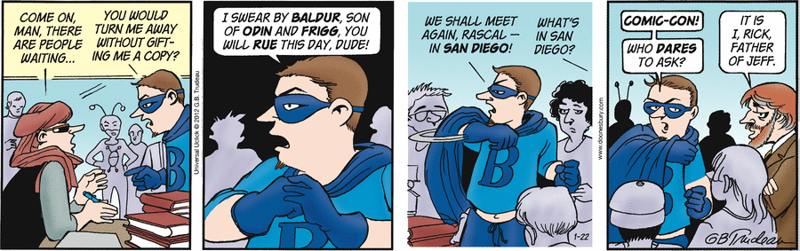 Doonesbury Comic Strip for January 22, 2014 