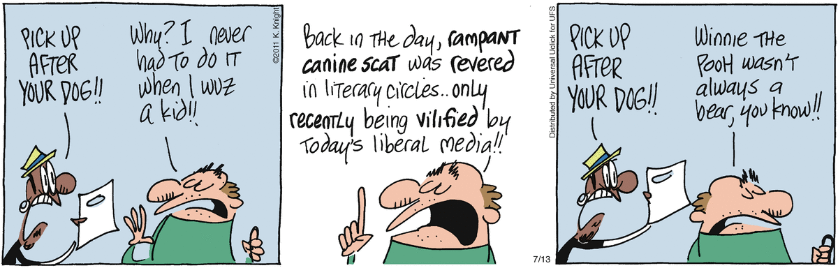 The Knight Life Comic Strip for July 13, 2011 