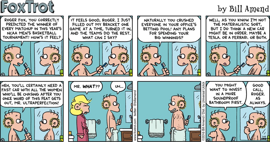 FoxTrot Comic Strip for March 13, 2016 