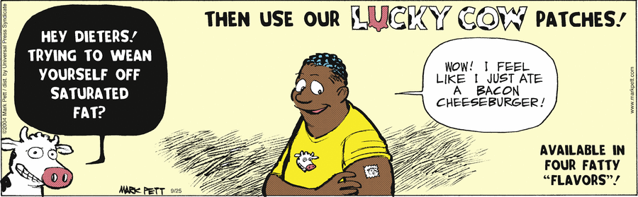 Lucky Cow Comic Strip for September 25, 2004 