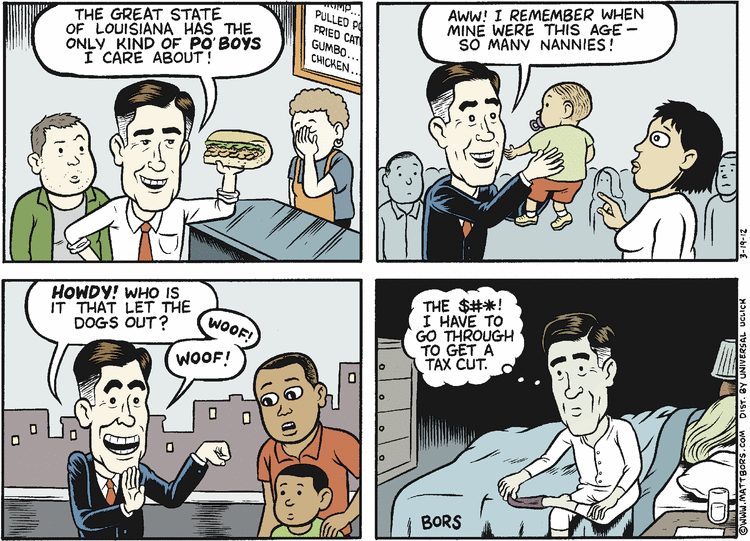 Matt Bors Comic Strip for March 19, 2012 