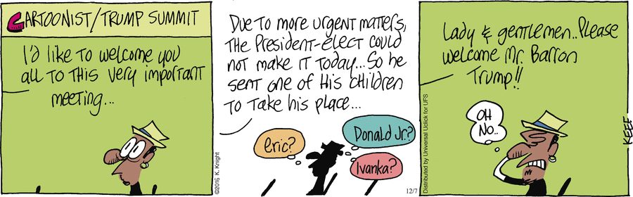 The Knight Life Comic Strip for December 07, 2016 