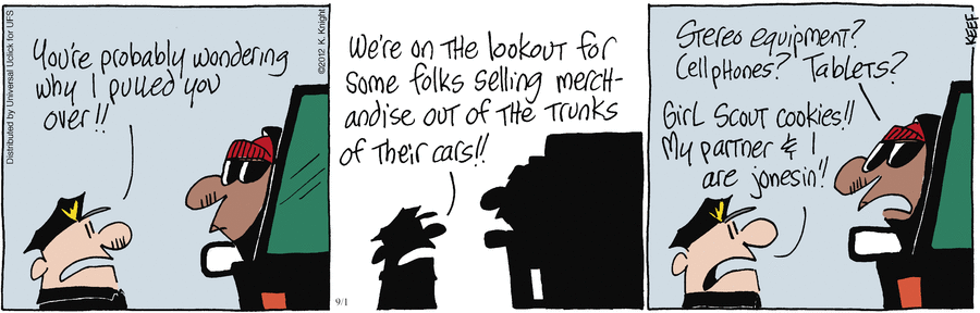 The Knight Life Comic Strip for September 01, 2012 