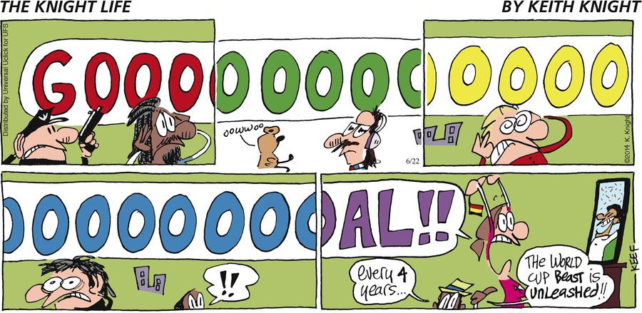 The Knight Life Comic Strip for June 22, 2014 