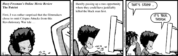 The Boondocks Comic Strip for March 11, 2008 