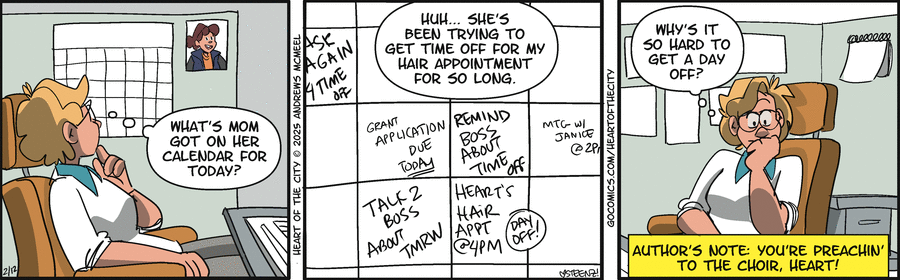 Heart of the City Comic Strip for February 12, 2025 