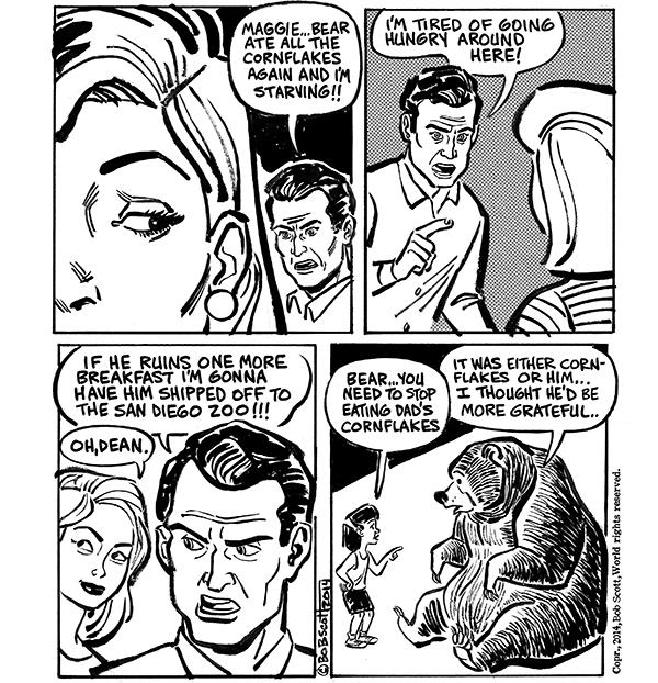 Molly and the Bear Comic Strip for April 01, 2014 