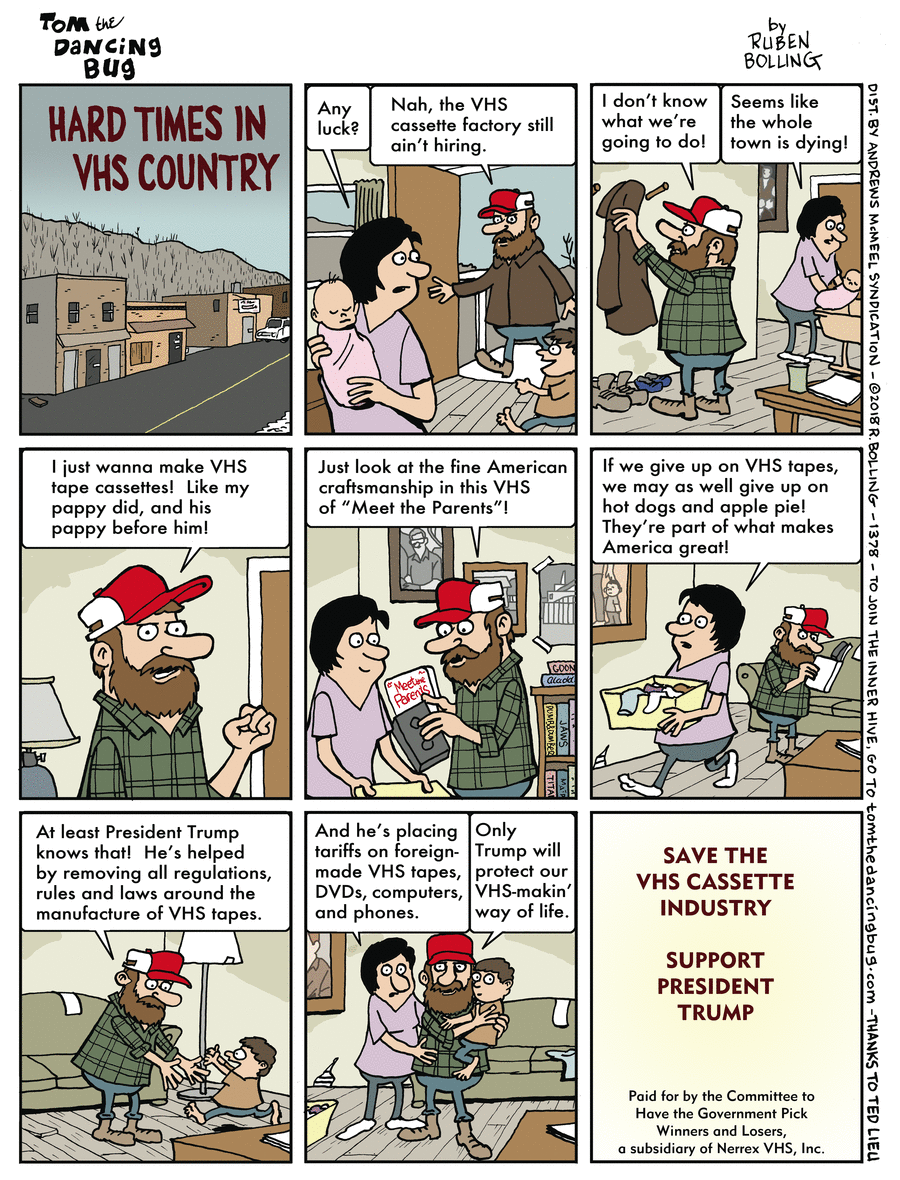 Tom the Dancing Bug Comic Strip for March 09, 2018 