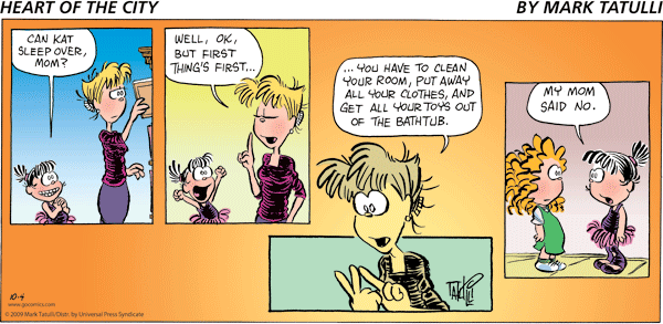 Heart of the City Comic Strip for October 04, 2009 