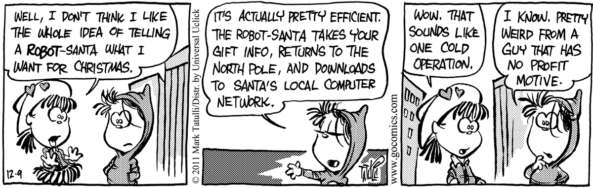 Heart of the City Comic Strip for December 09, 2011 